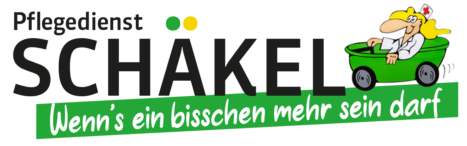 Logo Pflegedienst Schäkel in Minden – ambulanter Pflegedienst mit dem Slogan „Wenn’s ein bisschen mehr sein darf“